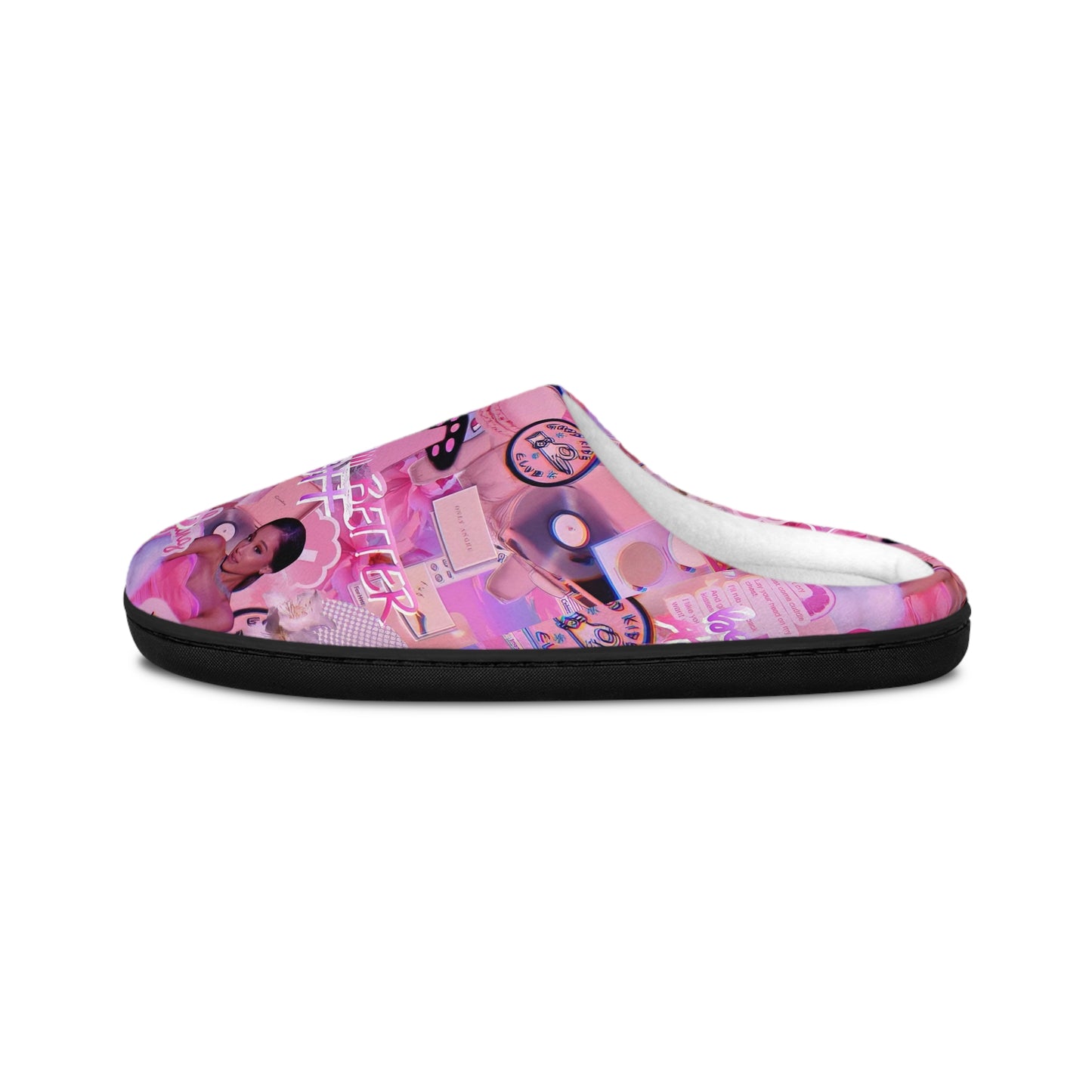 Ariana Grande Purple Vibes Collage Women's Indoor Slippers