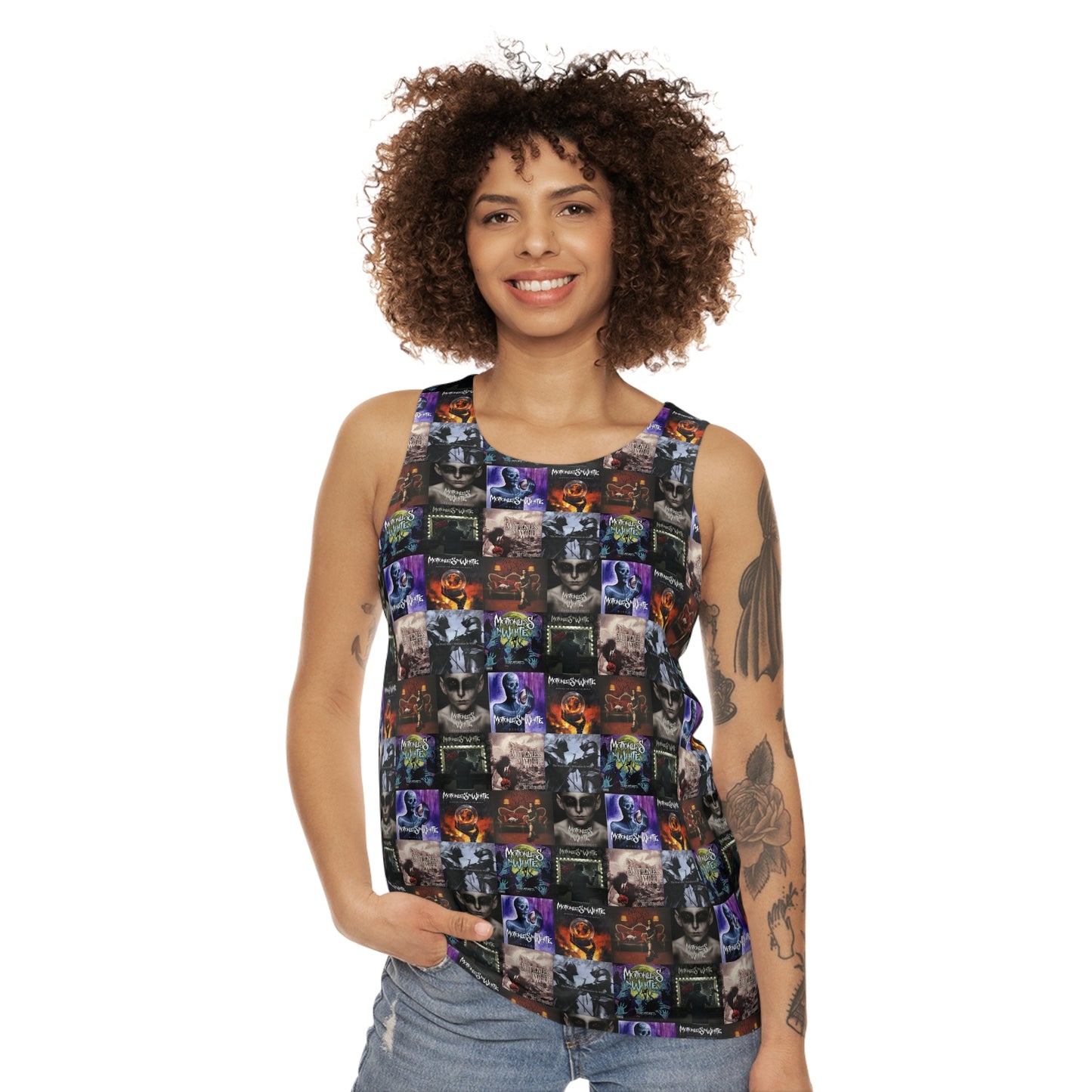 Motionless In White Album Cover Collage Unisex Tank Top