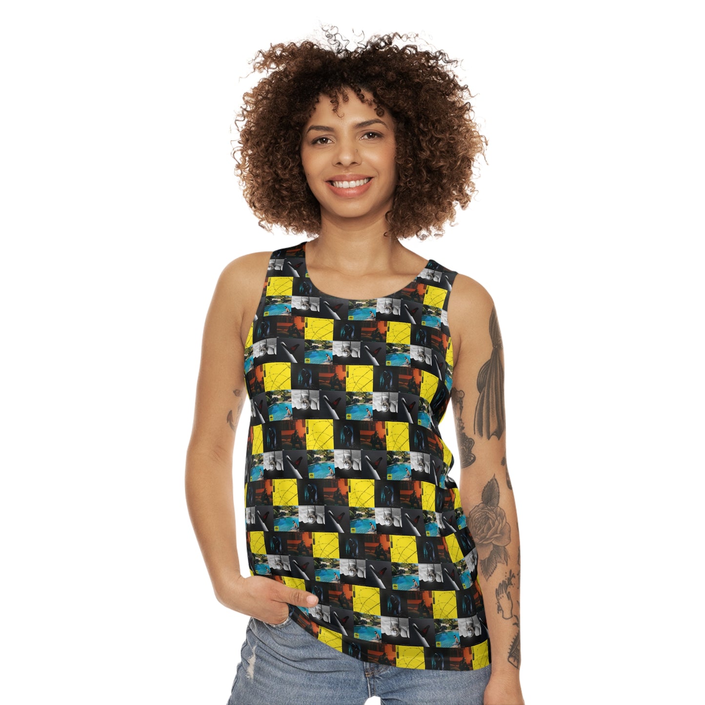 Post Malone Album Art Collage Unisex Tank Top