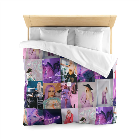 Ava Max Belladonna Photo Collage Microfiber Duvet Cover