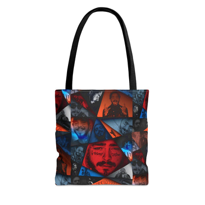 Post Malone Crystal Portaits Collage Tote Bag