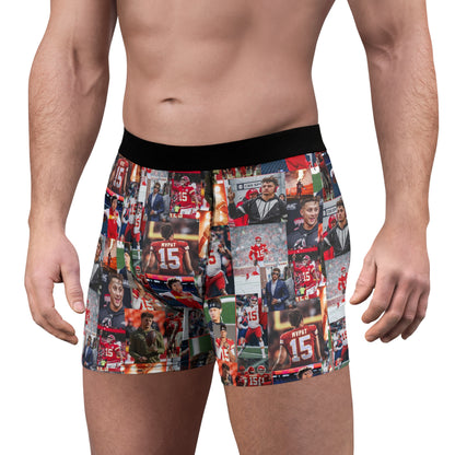 Patrick Mahomes Chiefs MVPAT Photo Collage Men's Boxer Briefs