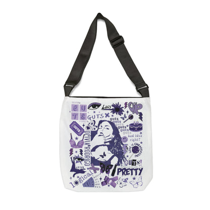 Olivia Rodrigo Guts Tour Collage Adjustable Tote Bag