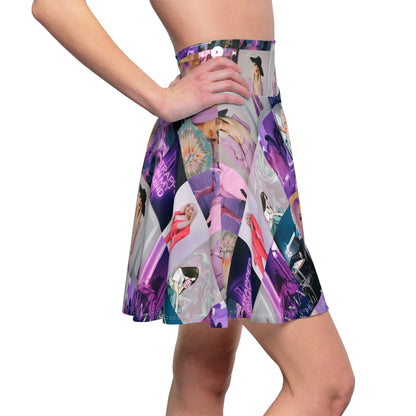 Ava Max Belladonna Photo Collage Women's Skater Skirt