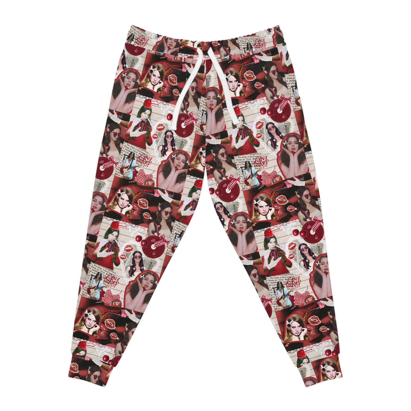 Lana Del Rey Cherry Coke Collage Athletic Jogger Sweatpants