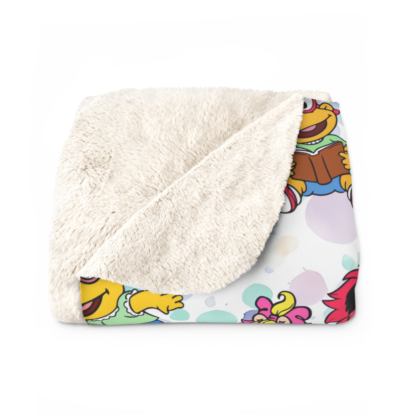 Muppet Babies Playtime Party Sherpa Fleece Blanket