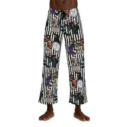 Beetlejuice Strange And Unusual Collage Men's Pajama Pants