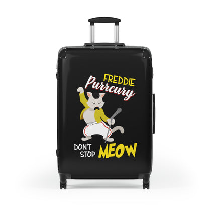 Queen Don't Stop Meow Freddie Purrcury Suitcase