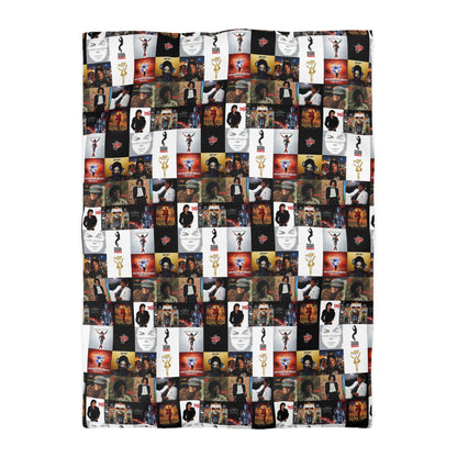 Michael Jackson Album Cover Collage Microfiber Duvet Cover