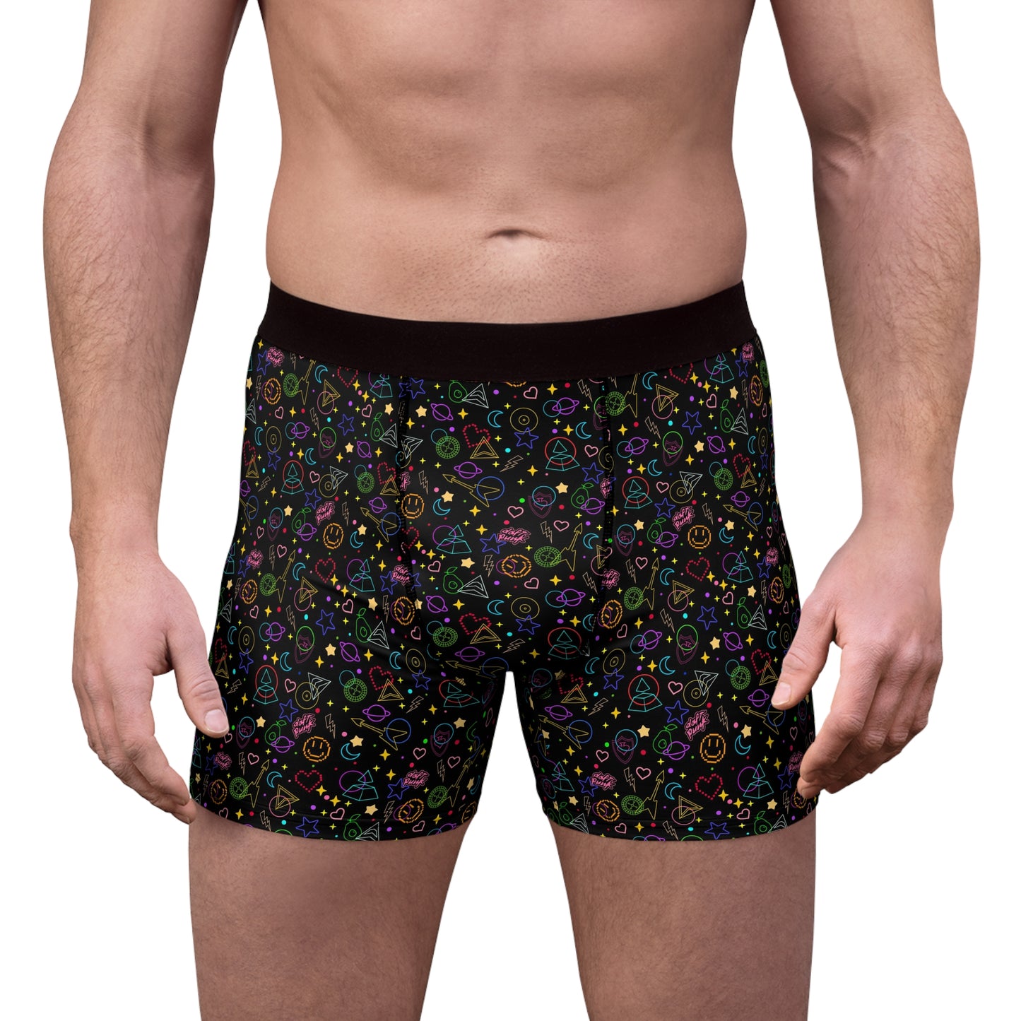 Daft Punk Arcade Carpet Pattern Men's Boxer Briefs Underwear