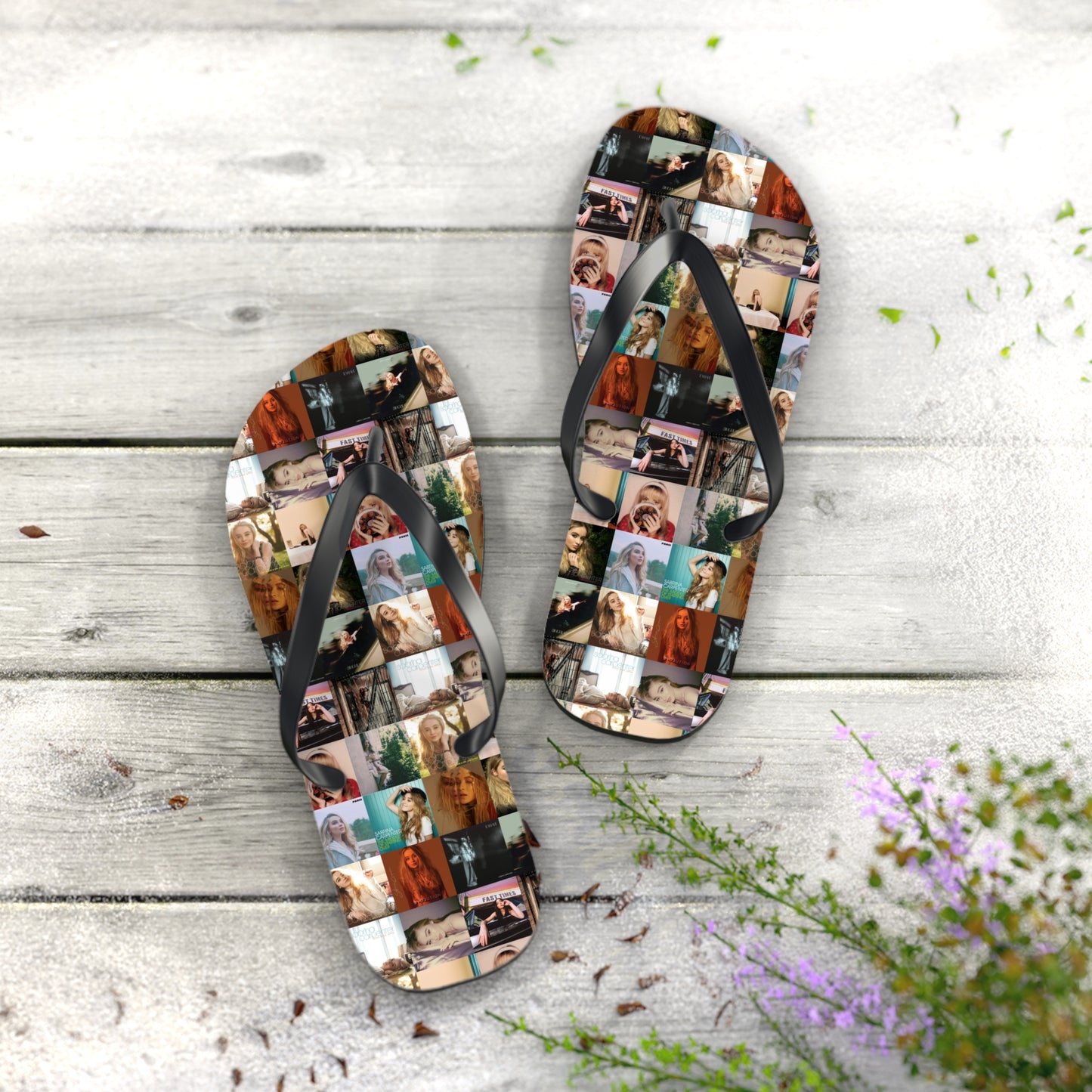 Sabrina Carpenter Album Cover Collage Flip Flops