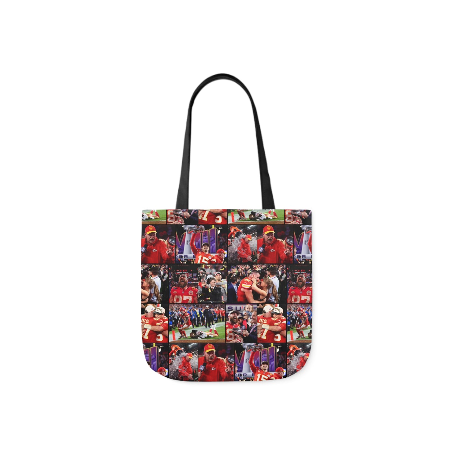 Kansas City Chiefs Superbowl LVIII Championship Victory Collage Polyester Canvas Tote Bag