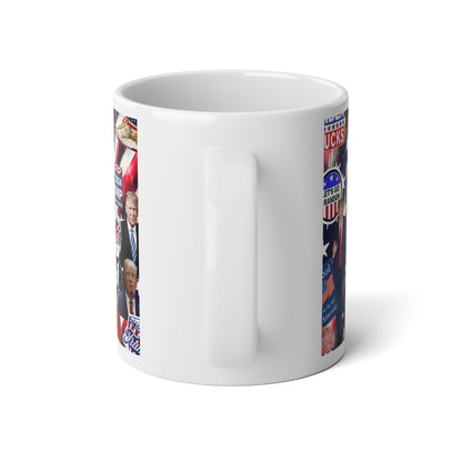 Donald Trump 2024 MAGA Montage Jumbo Mug