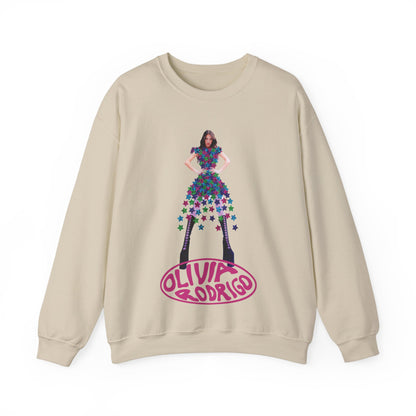 Olivia Rodrigo Hits Magazine Cover Unisex Heavy Blend Crewneck Sweatshirt