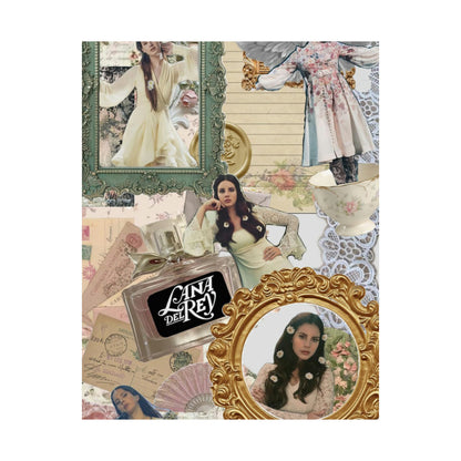 Lana Del Rey Victorian Collage Matte Poster