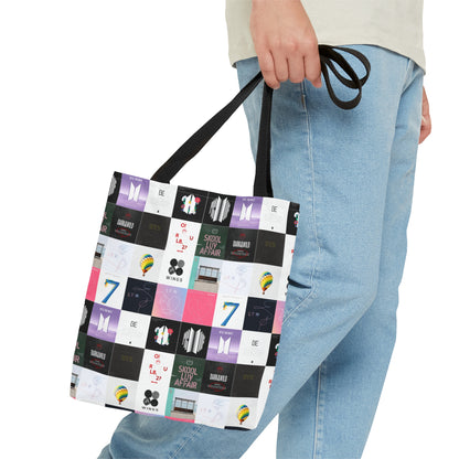 BTS Album Cover Art Collage Tote Bag