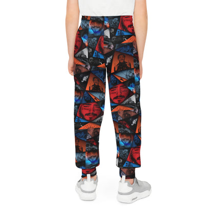 Post Malone Crystal Portaits Collage Youth Joggers