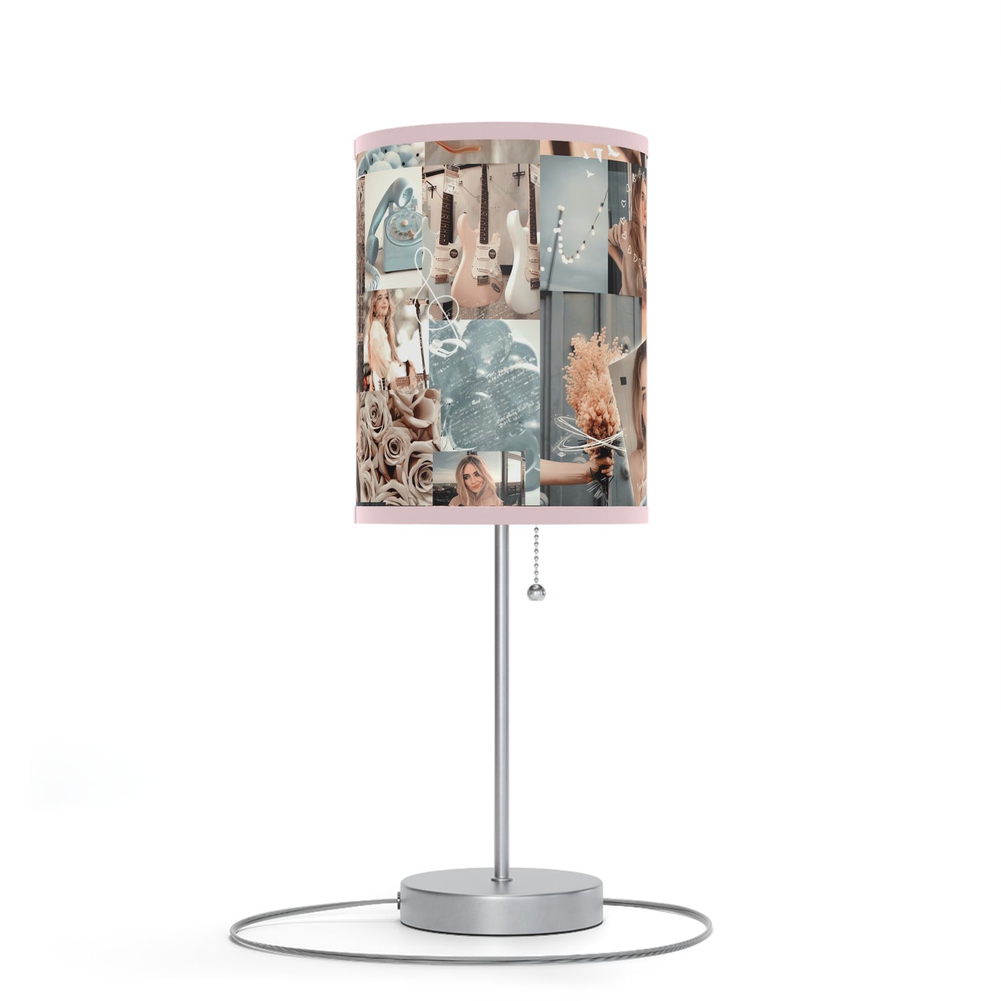 Sabrina Carpenter Peachy Princess Collage Lamp on a Stand