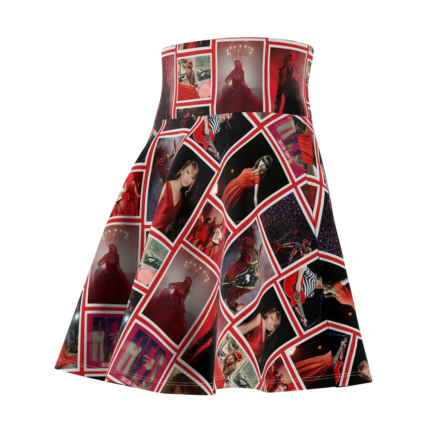 Taylor Swift Red Era Collage Women's Skater Skirt