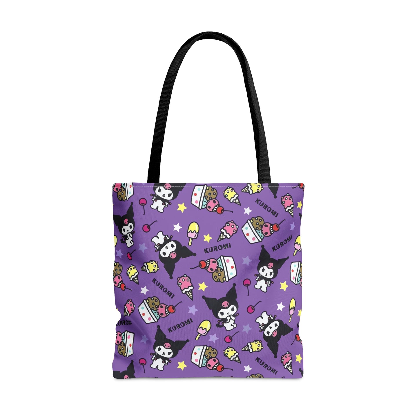 Kuromi Ice Cream Sundae Pattern Tote Bag