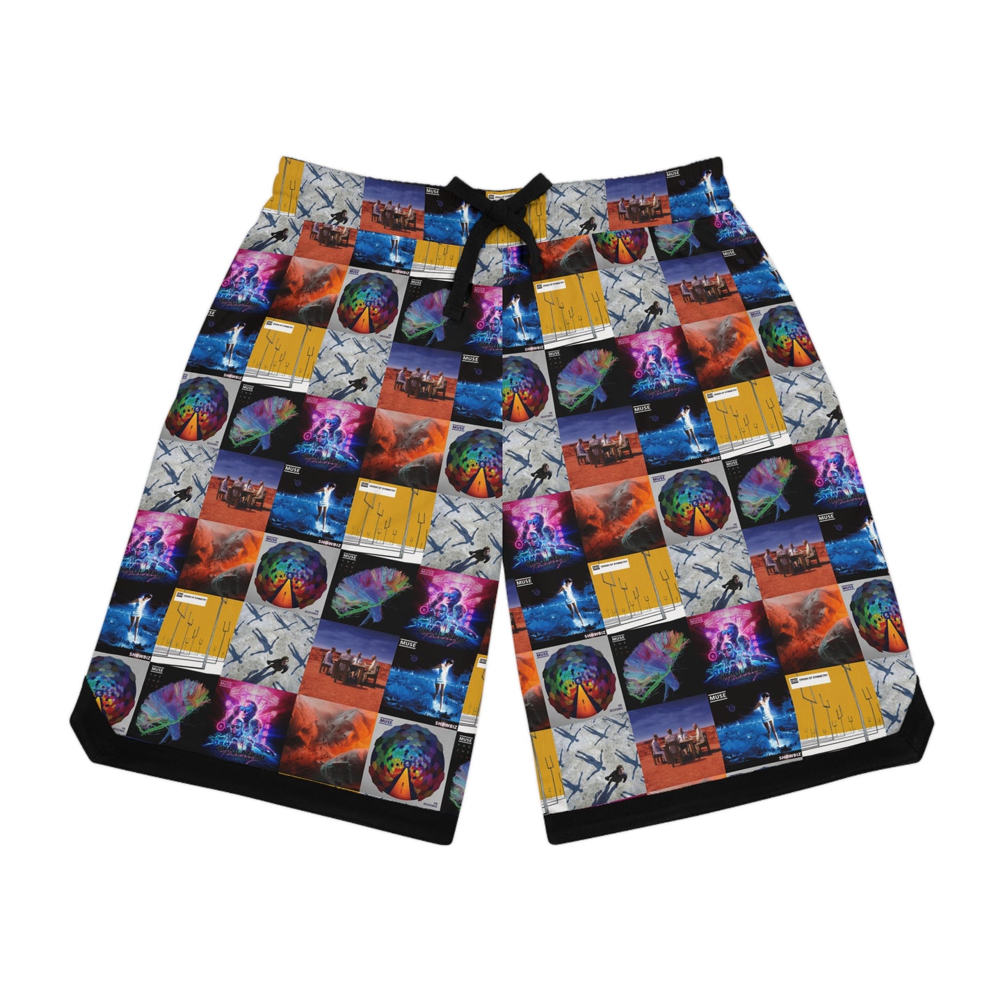 Muse Album Cover Collage Basketball Rib Shorts