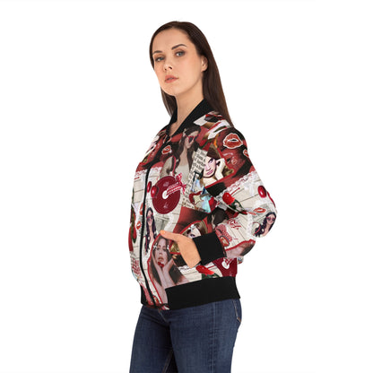 Lana Del Rey Cherry Coke Collage Women's Bomber Jacket