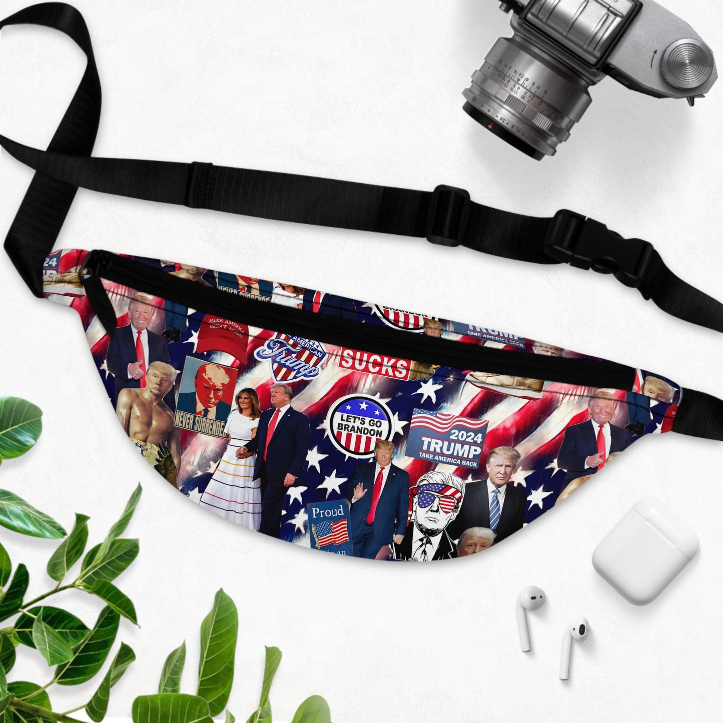 Donald Trump 2024 MAGA Montage Fanny Pack