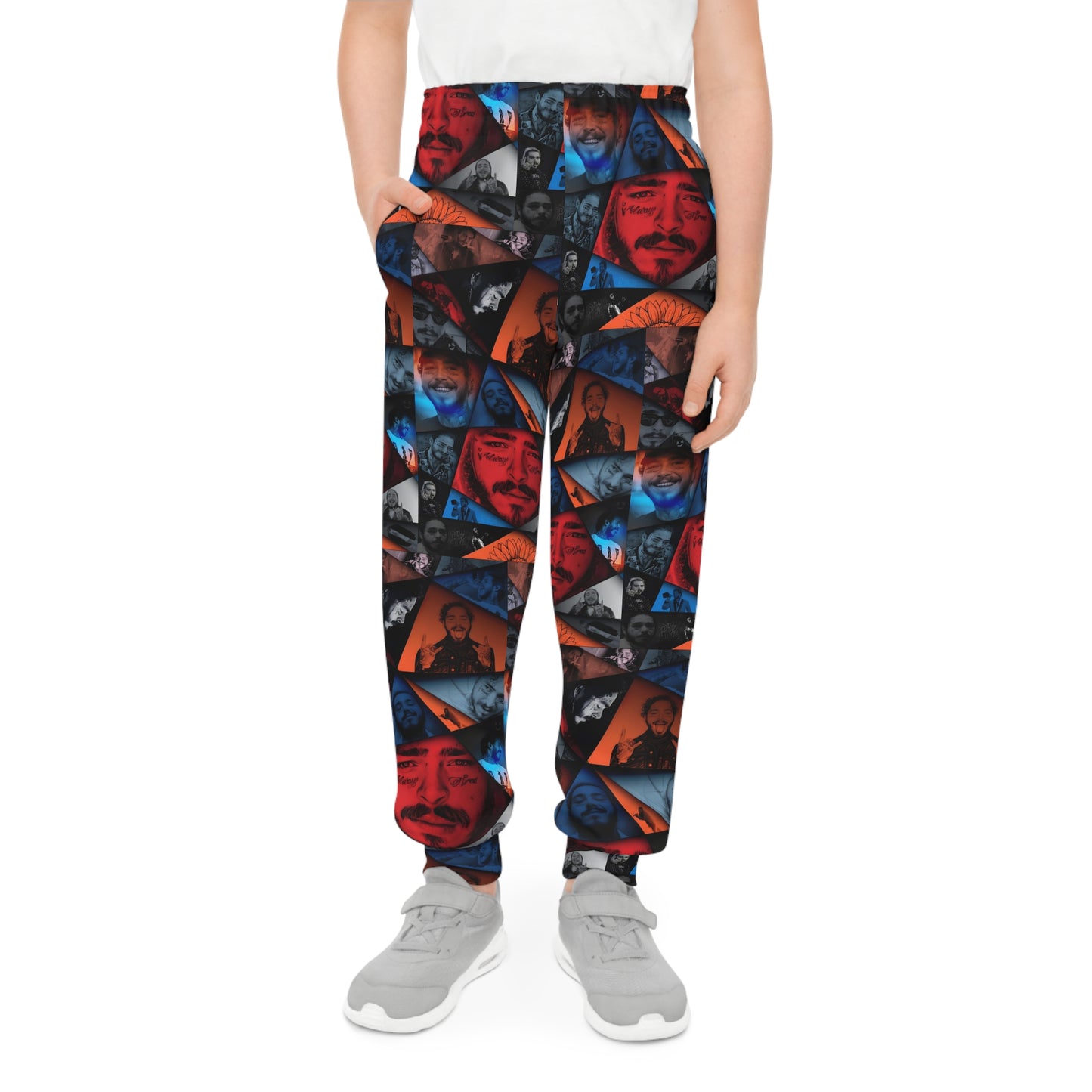 Post Malone Crystal Portaits Collage Youth Joggers