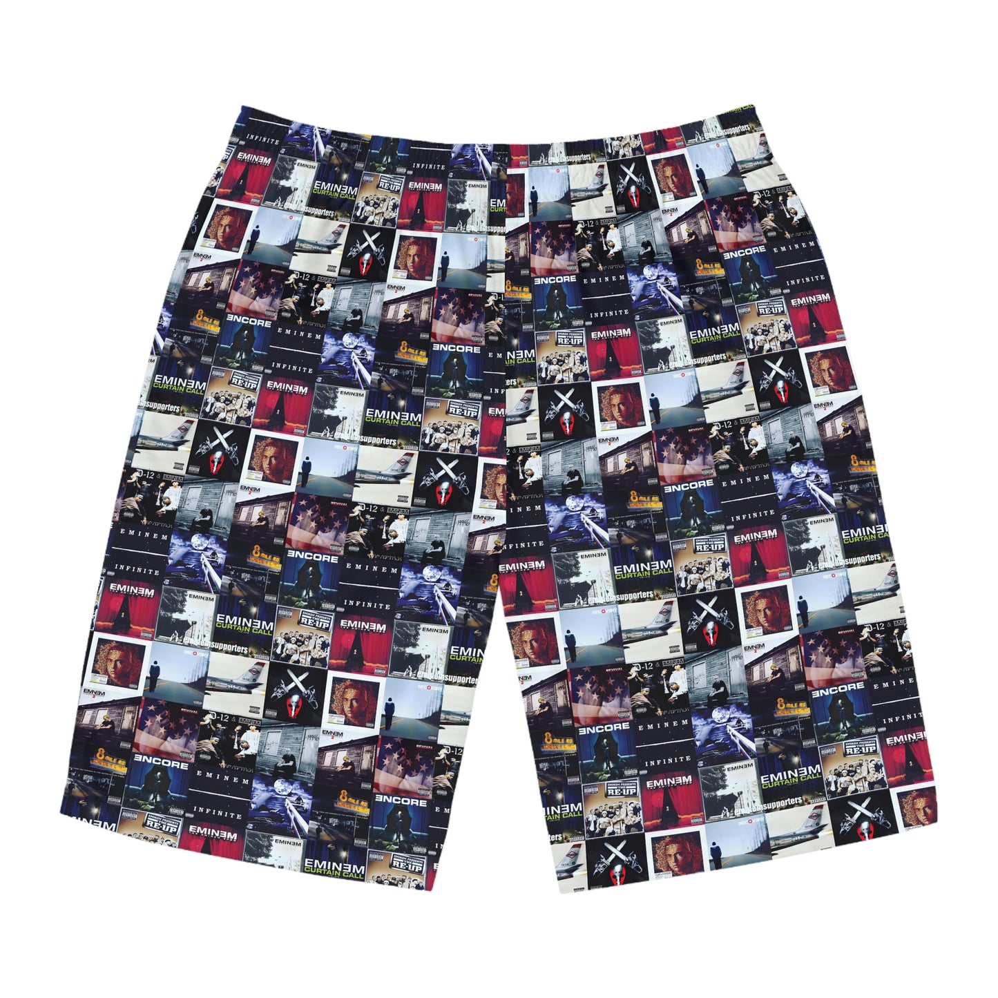 Eminem Album Art Cover Collage Men's Board Shorts