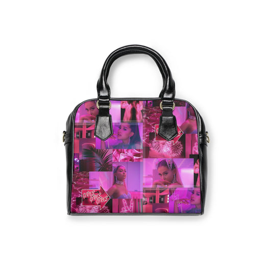 Ariana Grande 7 Rings Collage Shoulder Handbag
