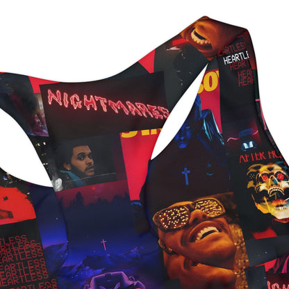 The Weeknd Heartless Nightmares Collage Girls Two Piece Swimsuit
