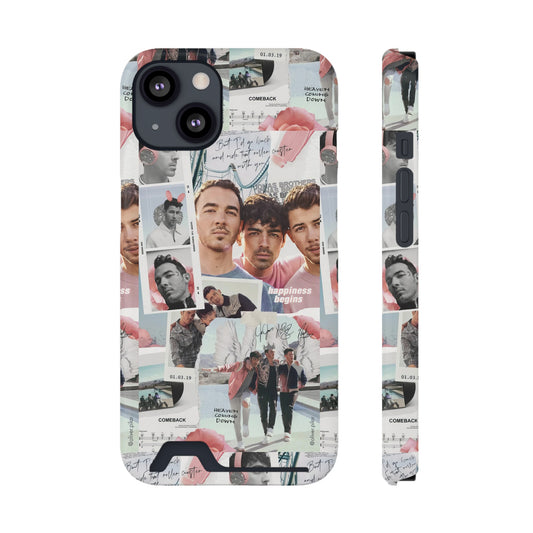 Jonas Brother Happiness Begins Collage Phone Case With Card Holder