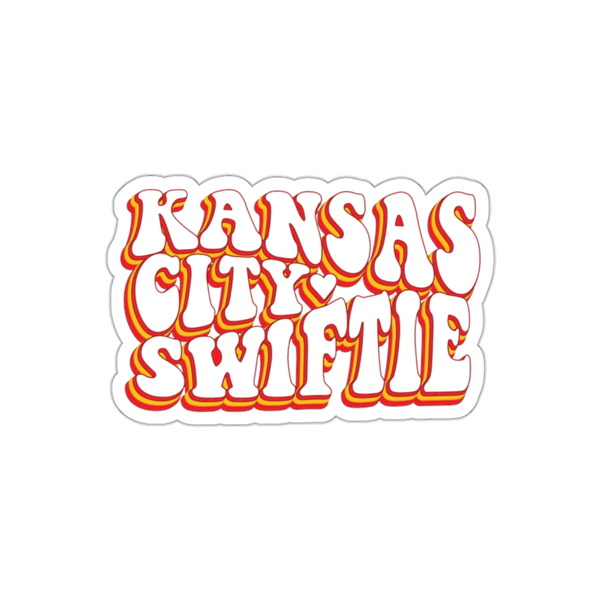 Taylor Swift Kansas City Swiftie Die-Cut Stickers