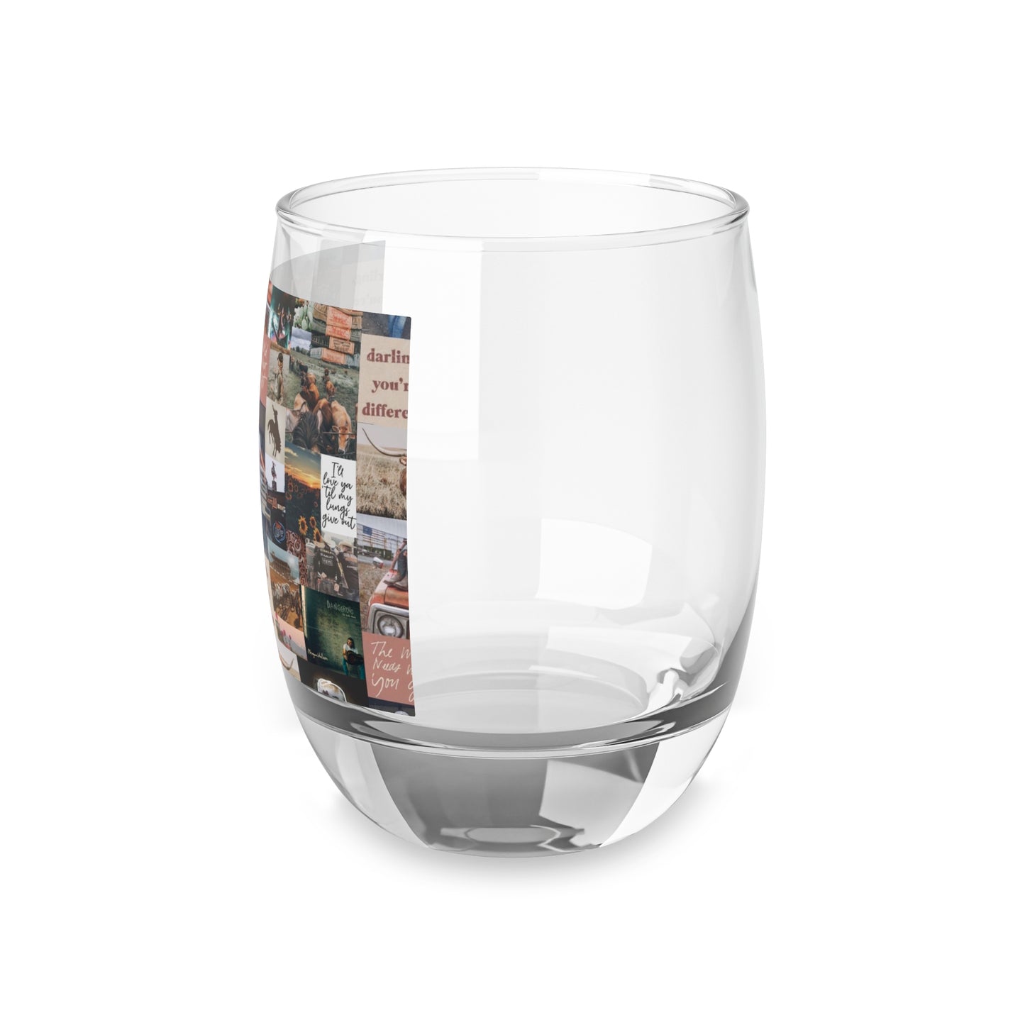 Morgan Wallen Darling You're Different Collage Whiskey Glass