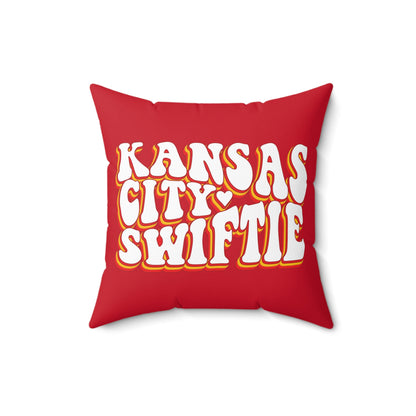 Taylor Swift Kansas City Swiftie Spun Polyester Square Pillow