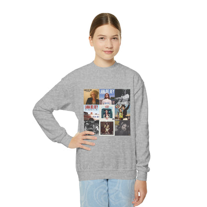 Lana Del Rey Album Cover Collage Youth Crewneck Sweatshirt