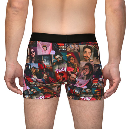 Post Malone Posty Love Photo Collage Men's Boxers