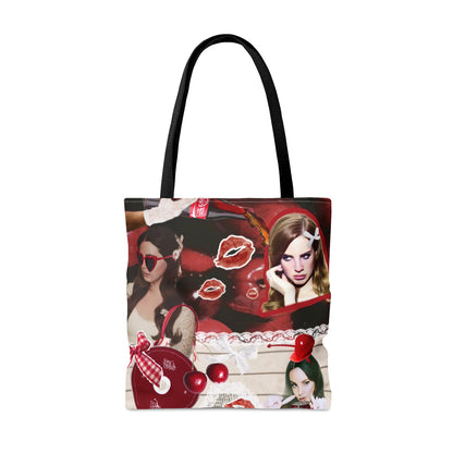 Lana Del Rey Cherry Coke Collage Tote Bag