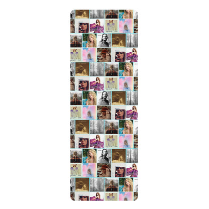 Taylor Swift Album Art Collage Pattern Rubber Yoga Mat