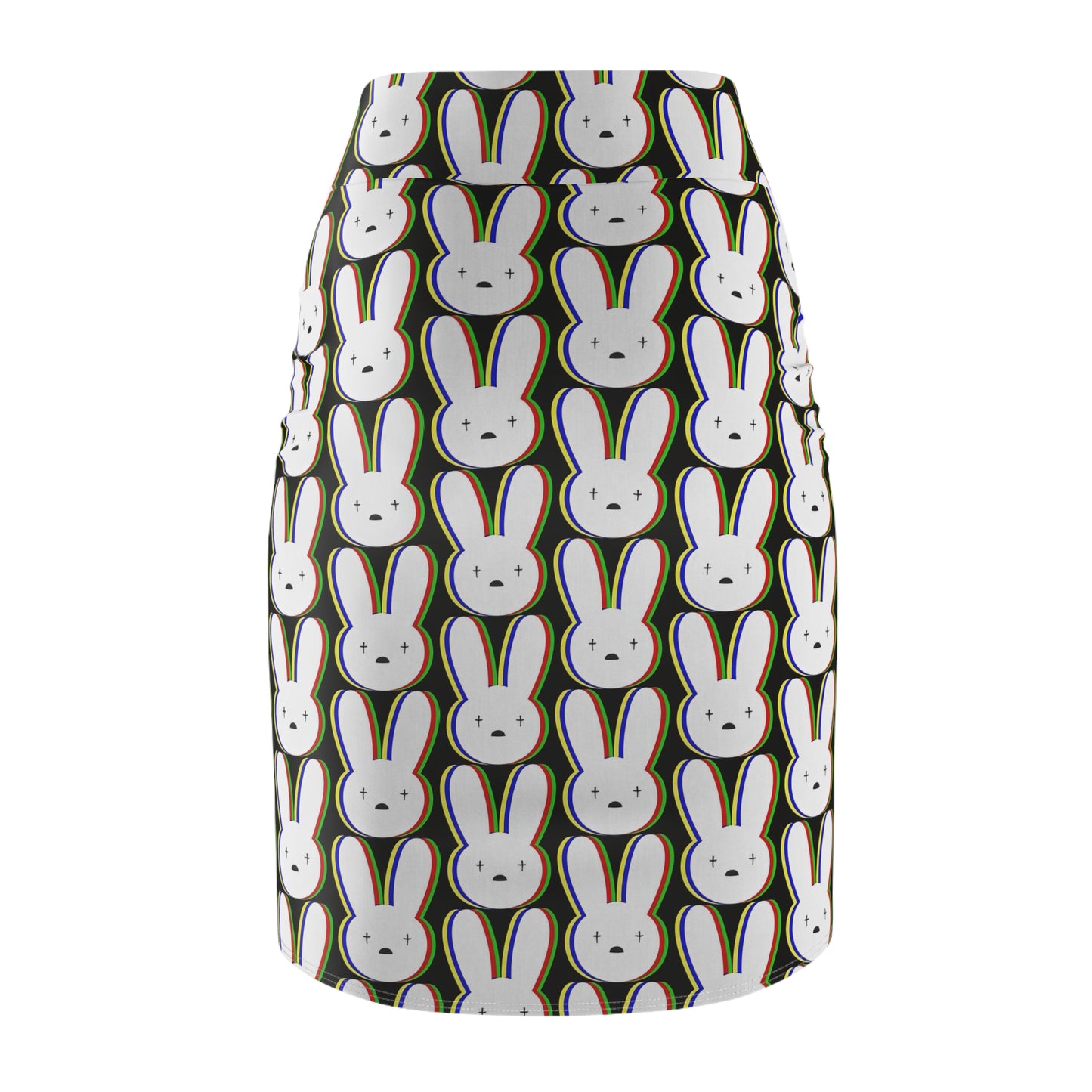 Bad Bunny Logo Pattern Women's Pencil Skirt