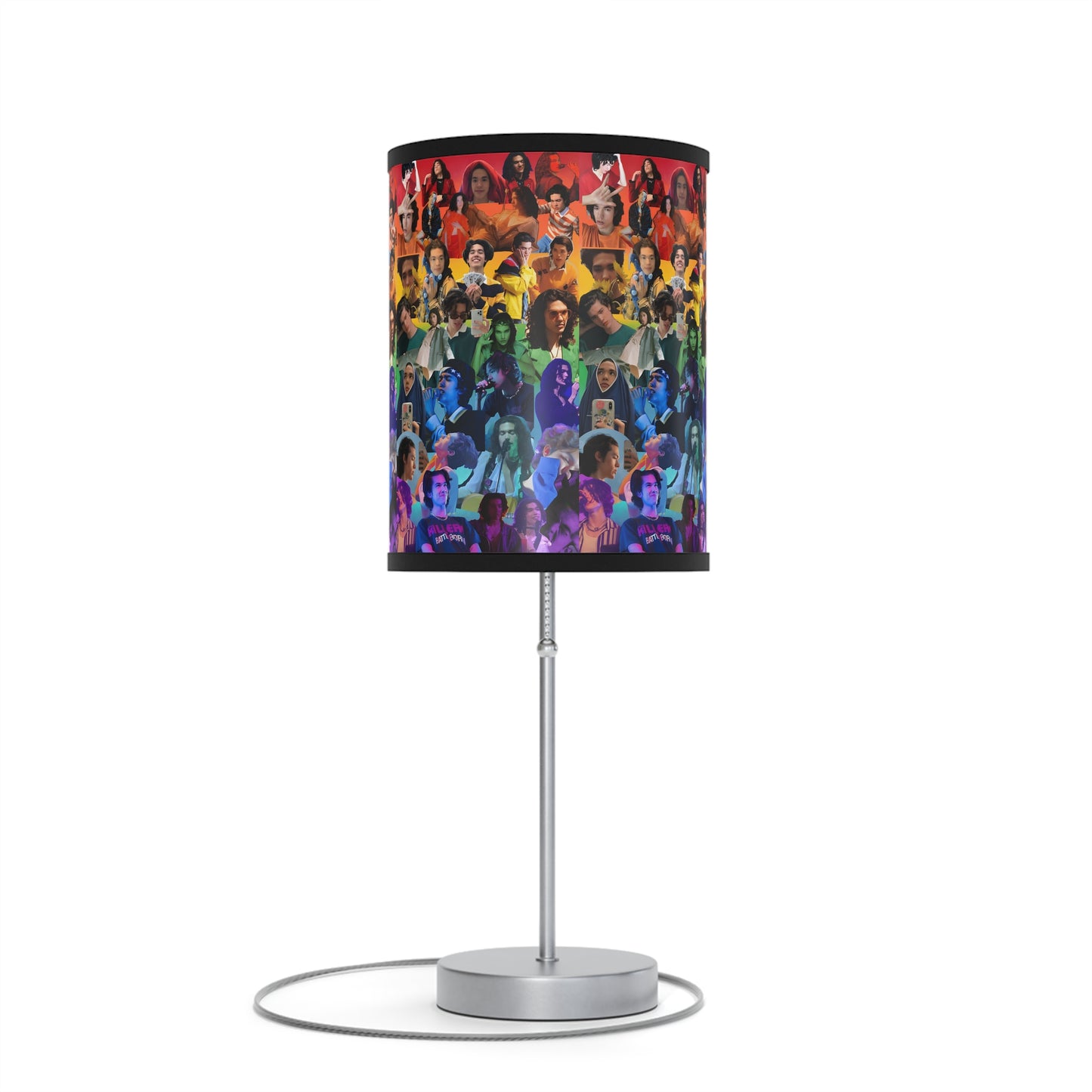 Conan Grey Rainbow Photo Collage Lamp on a Stand