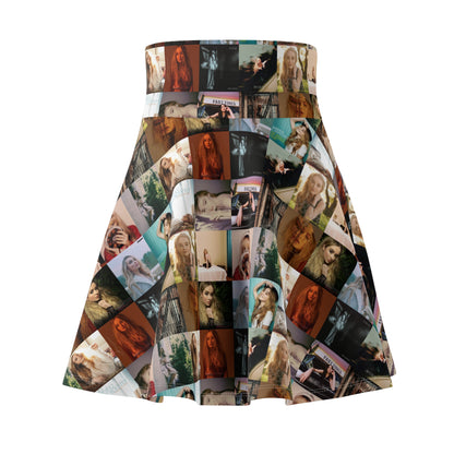 Sabrina Carpenter Album Cover Collage Women's Skater Skirt