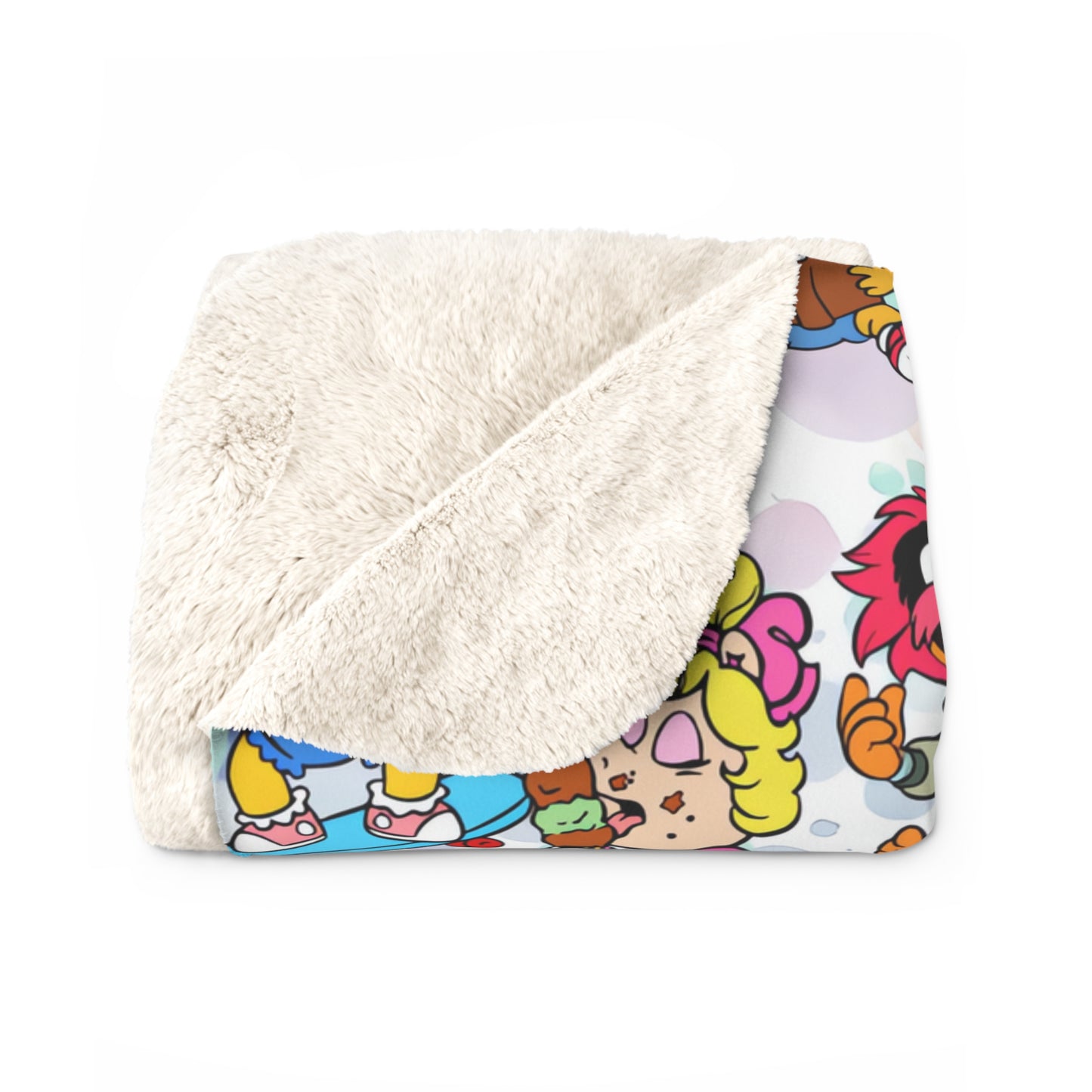 Muppet Babies Playtime Party Sherpa Fleece Blanket