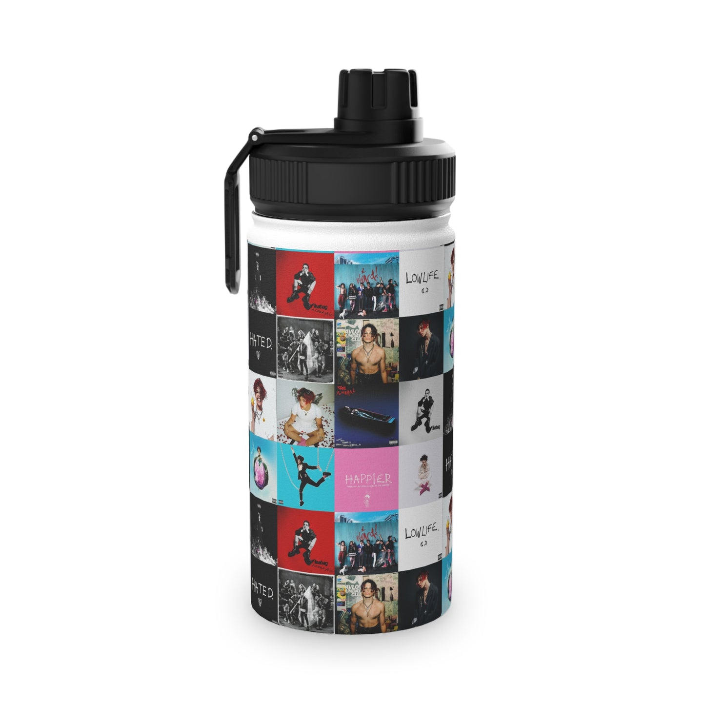 YUNGBLUD Album Cover Art Collage Stainless Steel Sports Lid Water Bottle