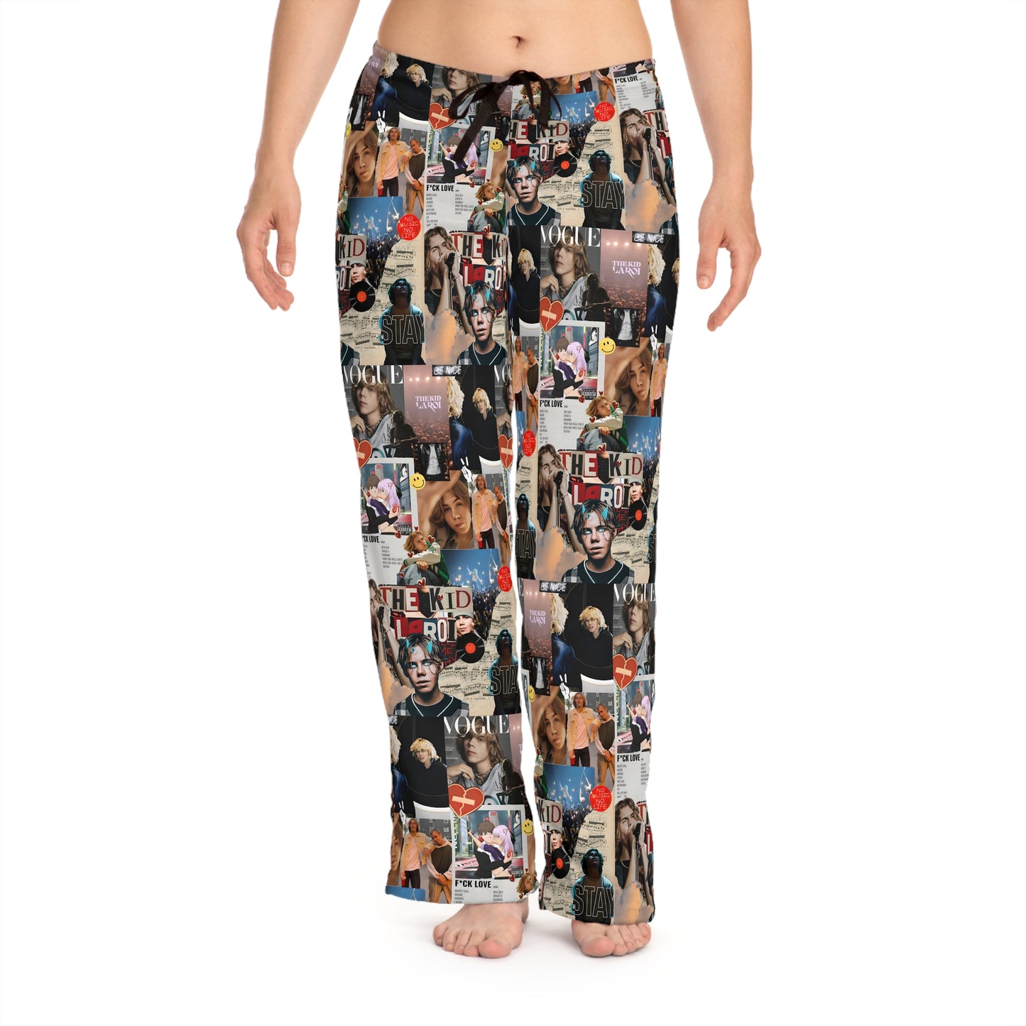 The Kid LAROI No Music No Life Collage Women's Pajama Pants