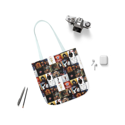 Michael Jackson Album Cover Collage Polyester Canvas Tote Bag