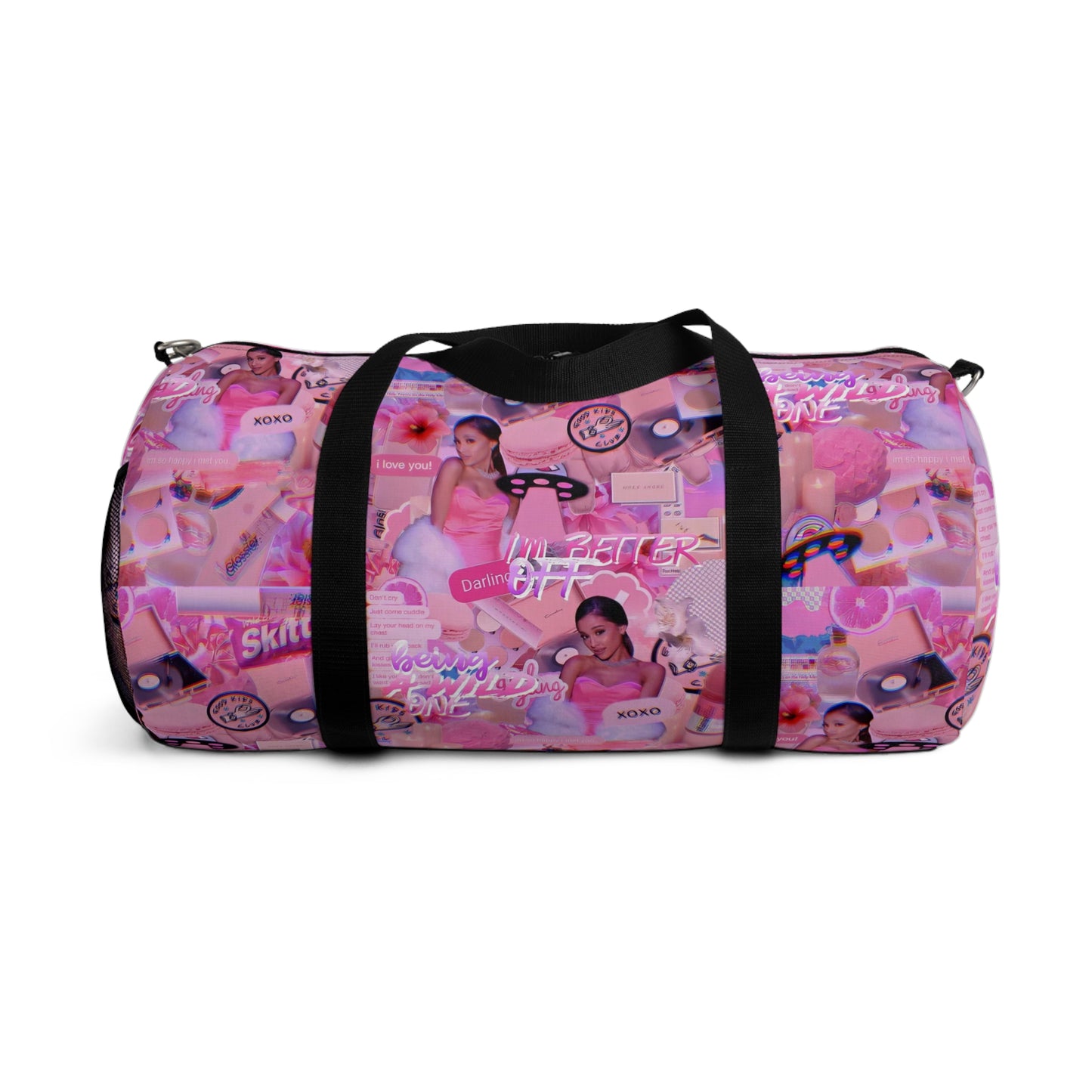 Ariana Grande Purple Vibes Collage Duffel Bag