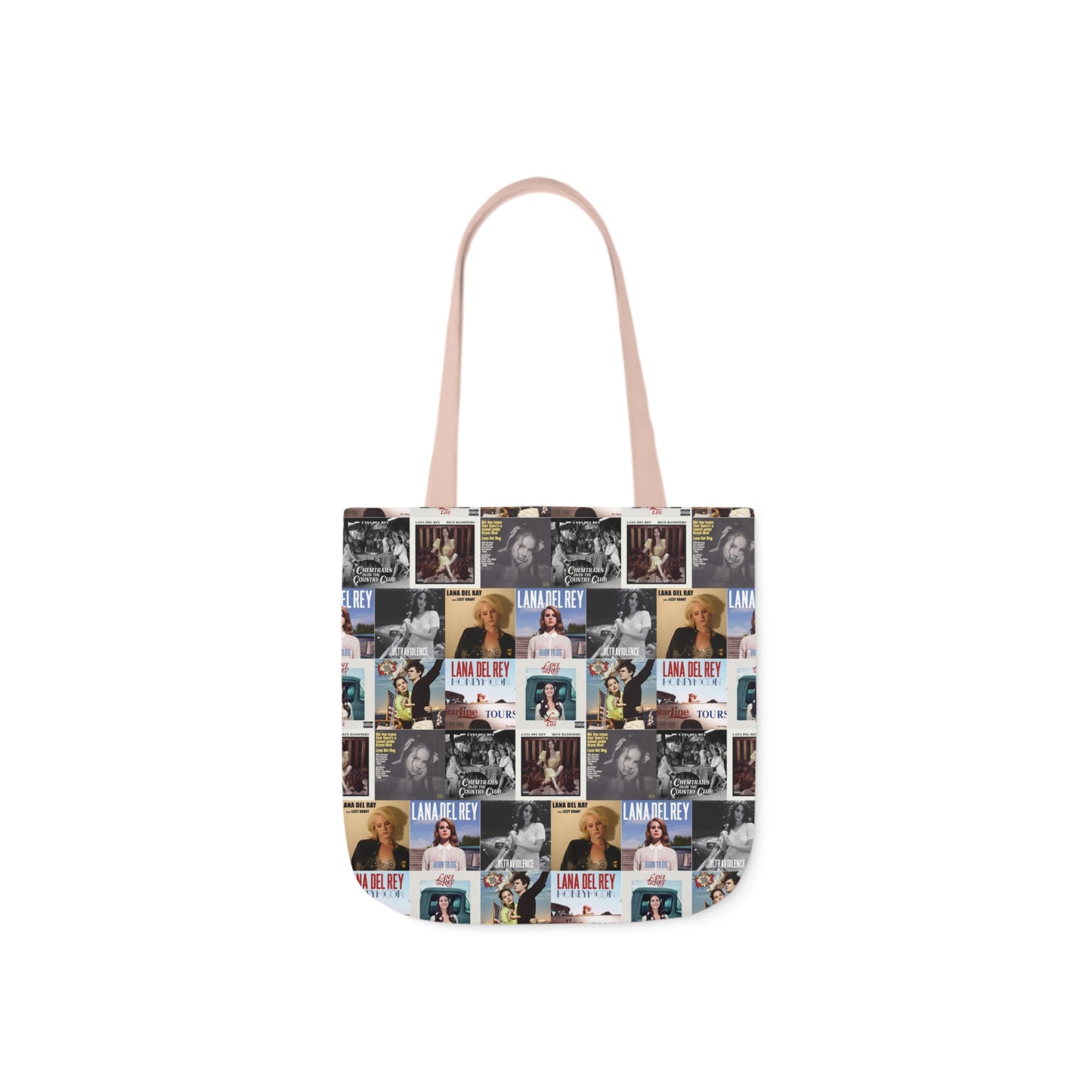 Lana Del Rey Album Cover Collage Polyester Canvas Tote Bag