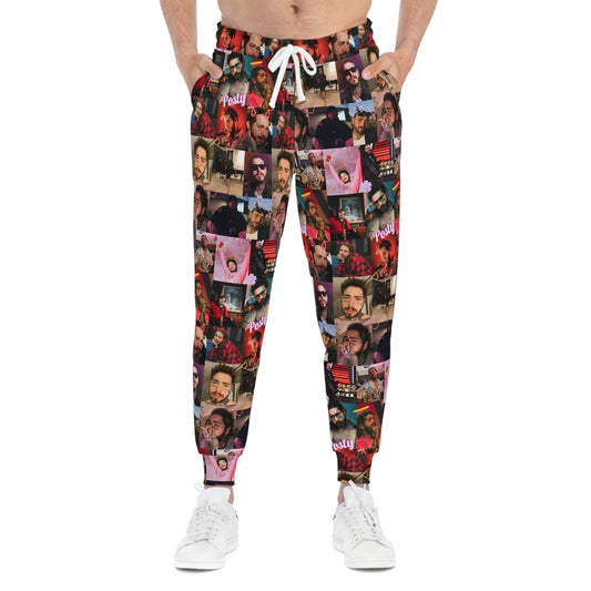 Post Malone Posty Love Photo Collage Athletic Joggers