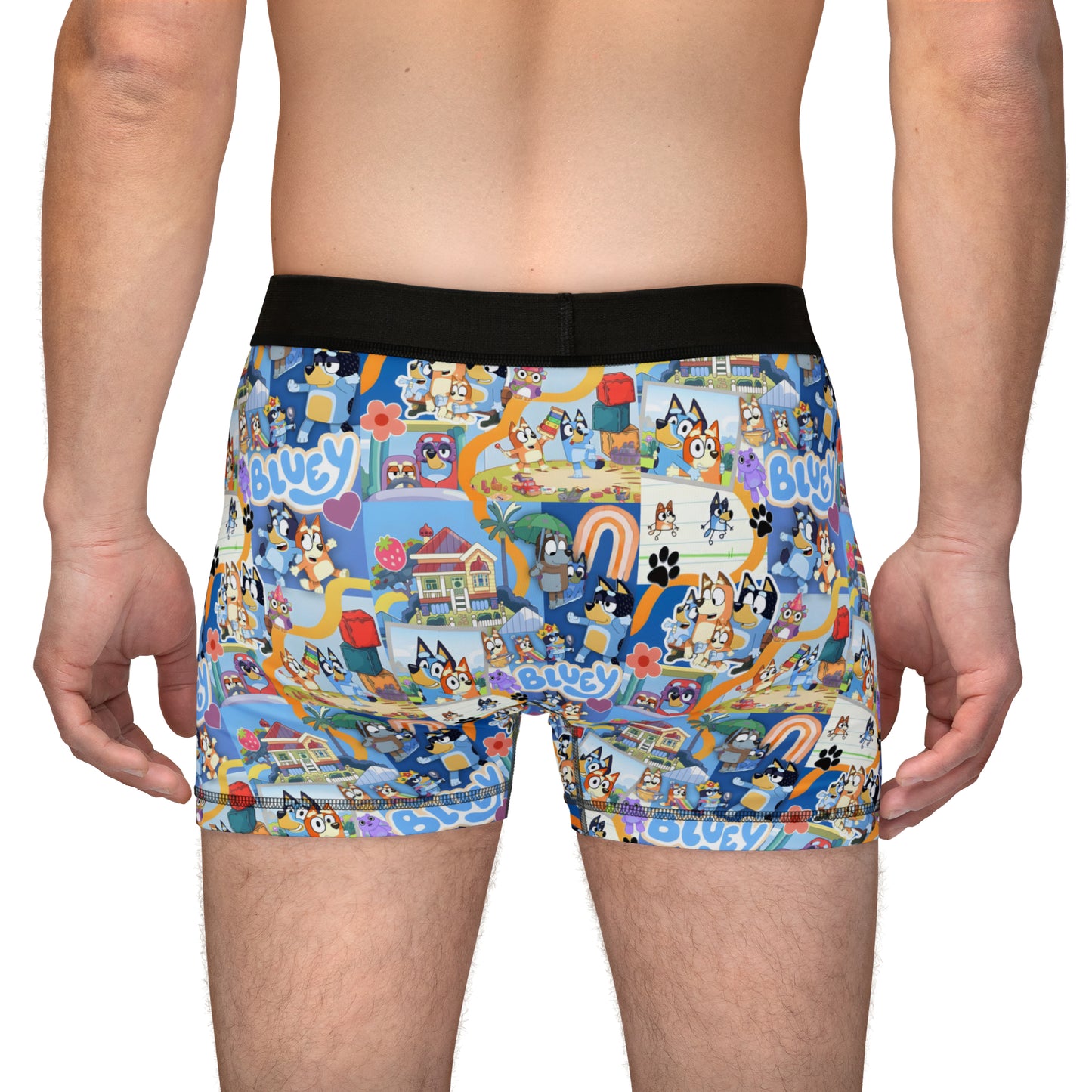 Bluey Playtime Collage Men's Boxers